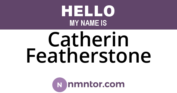 Catherin Featherstone