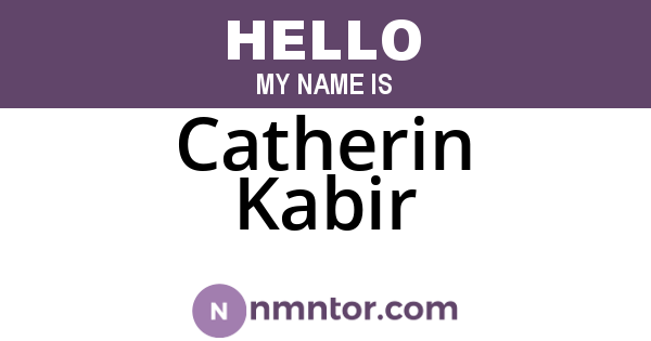 Catherin Kabir