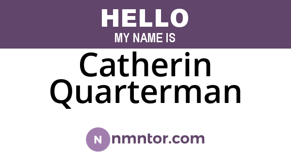 Catherin Quarterman