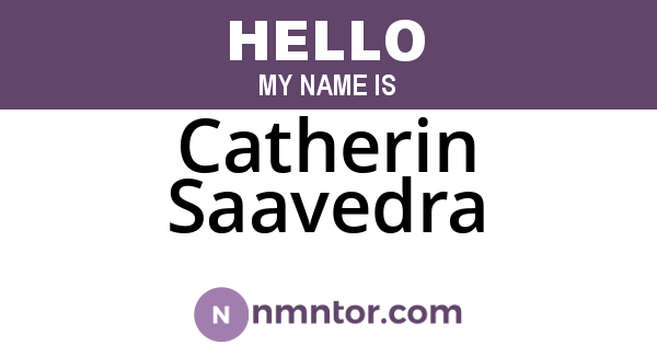 Catherin Saavedra