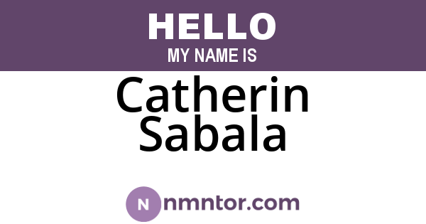 Catherin Sabala