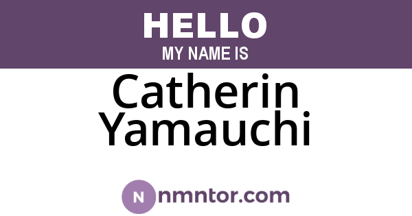 Catherin Yamauchi