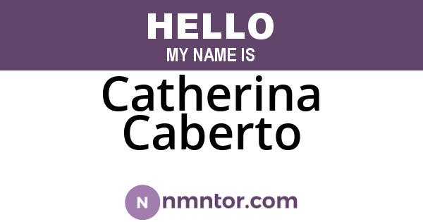 Catherina Caberto