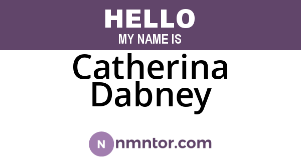 Catherina Dabney