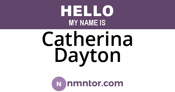Catherina Dayton