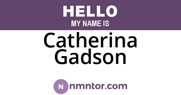 Catherina Gadson