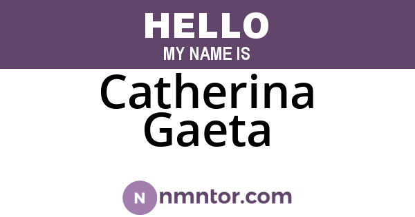 Catherina Gaeta