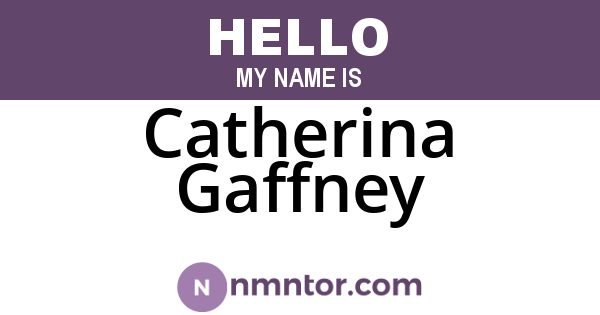 Catherina Gaffney