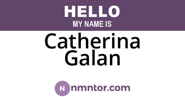 Catherina Galan