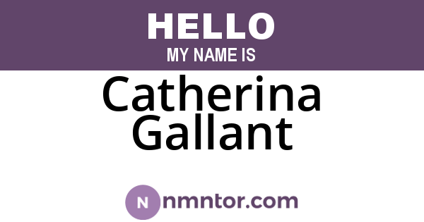 Catherina Gallant