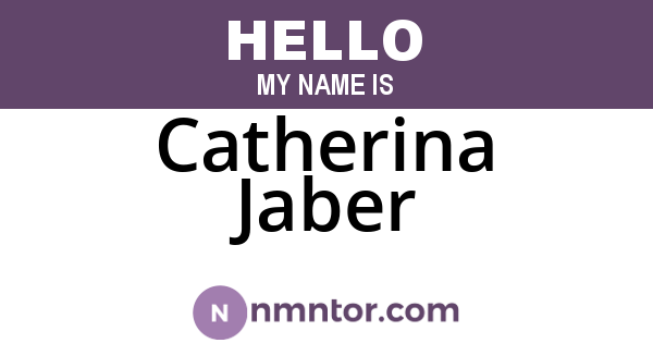 Catherina Jaber