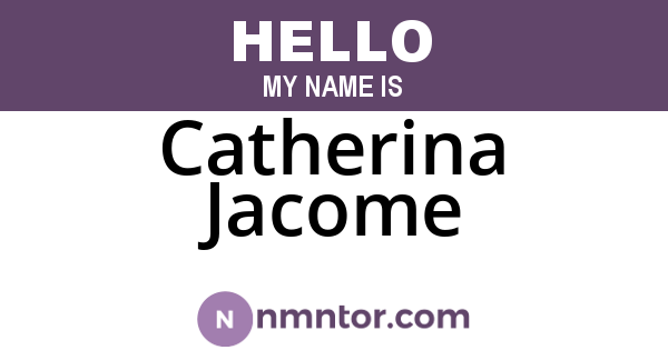 Catherina Jacome