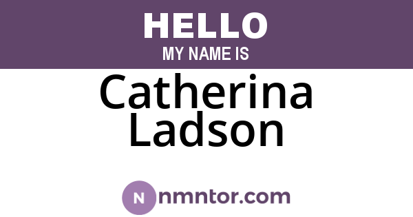 Catherina Ladson