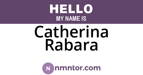 Catherina Rabara