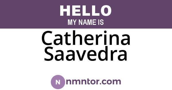 Catherina Saavedra