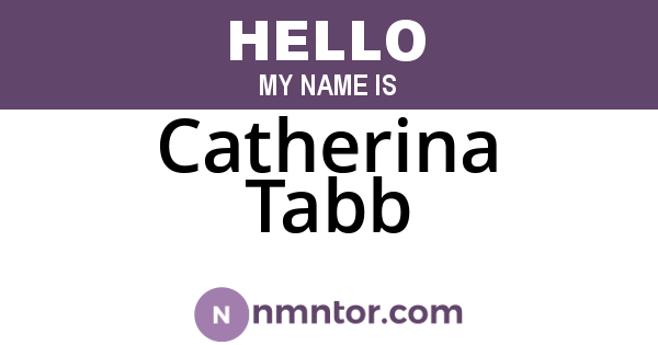 Catherina Tabb