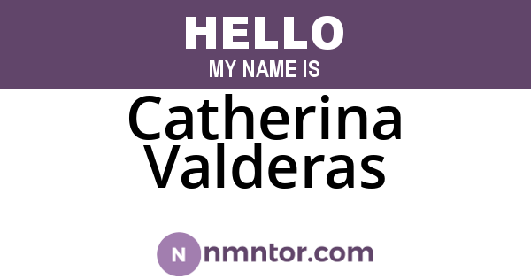 Catherina Valderas