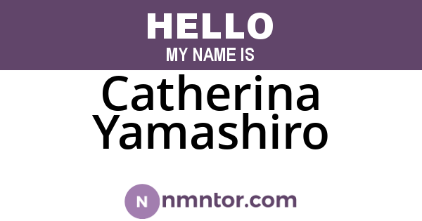 Catherina Yamashiro