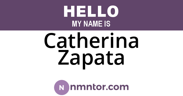 Catherina Zapata