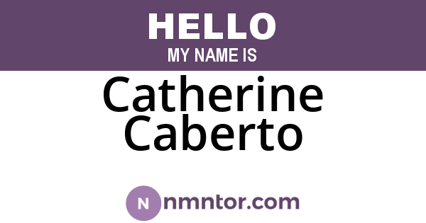 Catherine Caberto