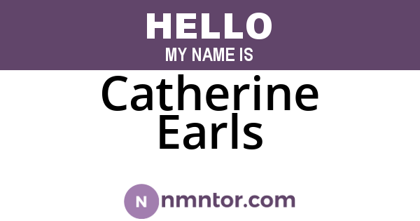 Catherine Earls