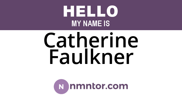 Catherine Faulkner