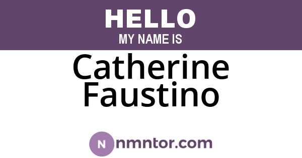 Catherine Faustino