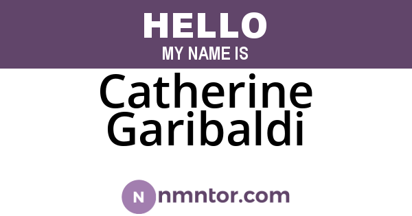 Catherine Garibaldi