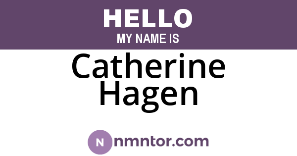 Catherine Hagen