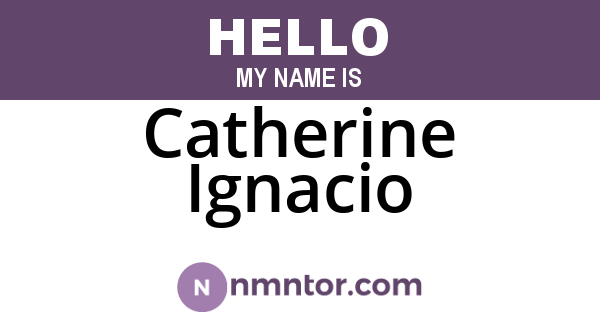 Catherine Ignacio