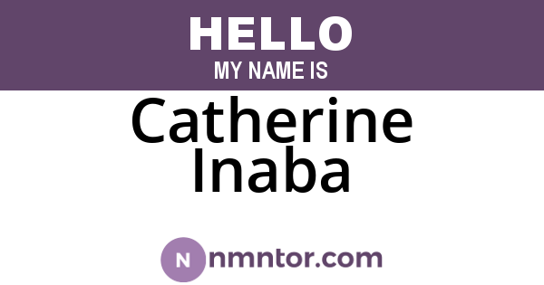 Catherine Inaba