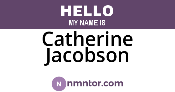 Catherine Jacobson