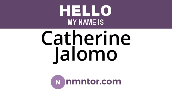 Catherine Jalomo