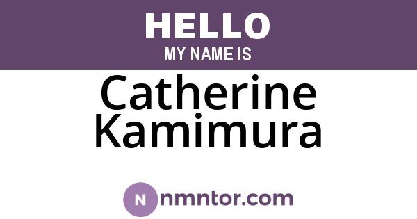 Catherine Kamimura