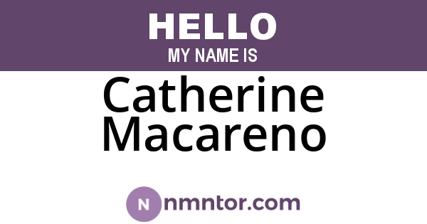 Catherine Macareno