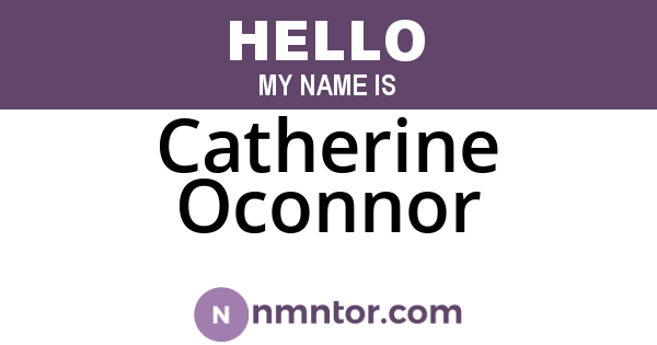 Catherine Oconnor