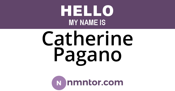 Catherine Pagano