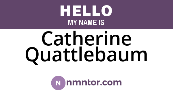 Catherine Quattlebaum