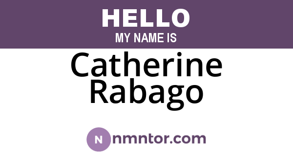 Catherine Rabago