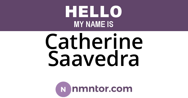 Catherine Saavedra