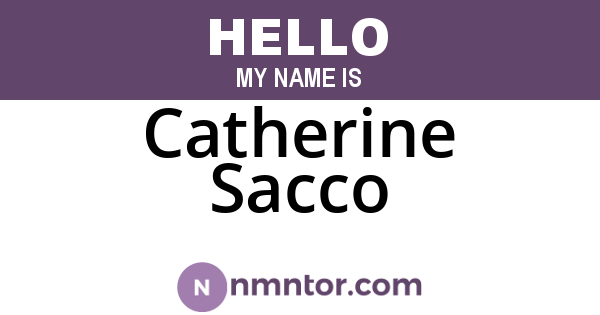 Catherine Sacco