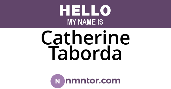 Catherine Taborda