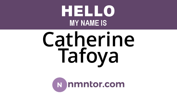 Catherine Tafoya