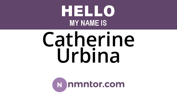 Catherine Urbina