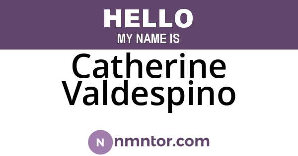 Catherine Valdespino