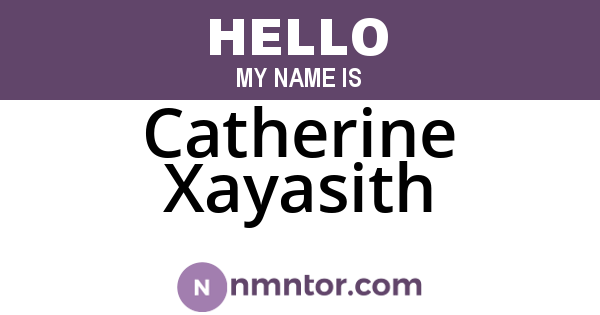 Catherine Xayasith