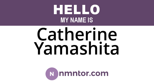 Catherine Yamashita