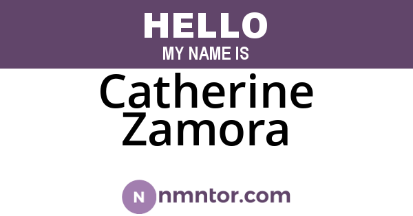 Catherine Zamora