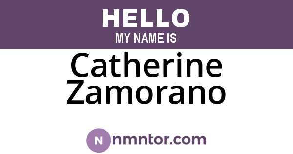 Catherine Zamorano
