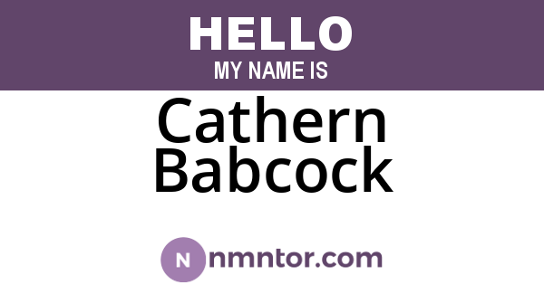 Cathern Babcock
